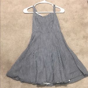 Small checkered navy dress